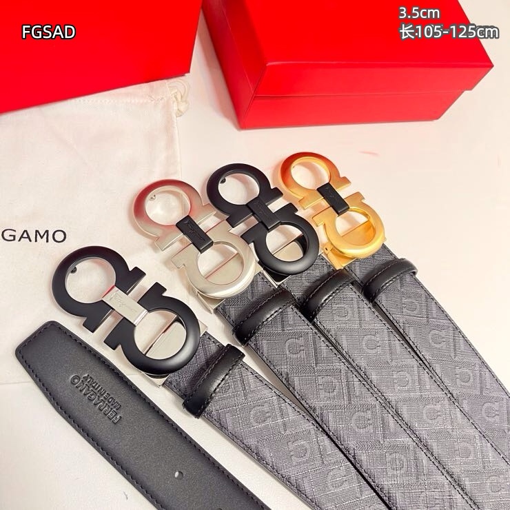 Ferragamo belt 35mmX105-125cm 8L237